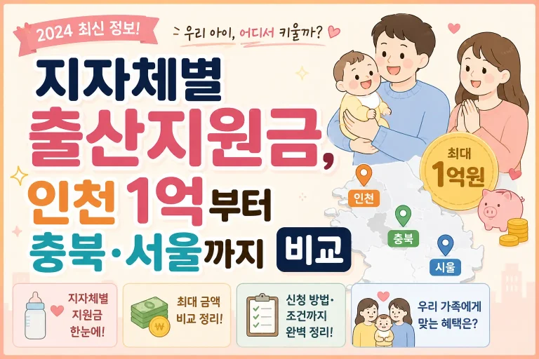 지자체별 출산지원금