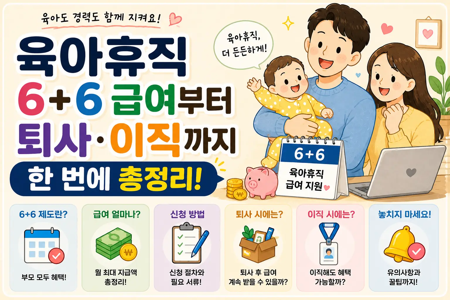 육아휴직 6+6 급여