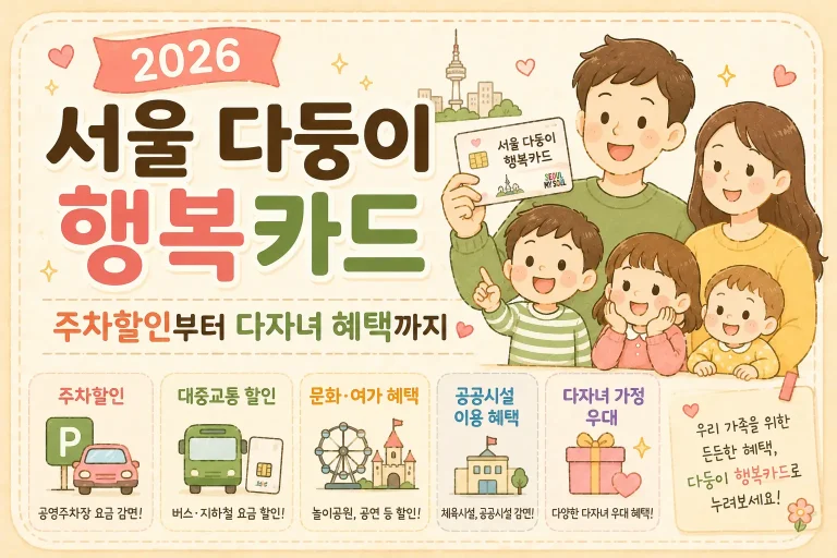 2026 서울 다둥이 행복카드