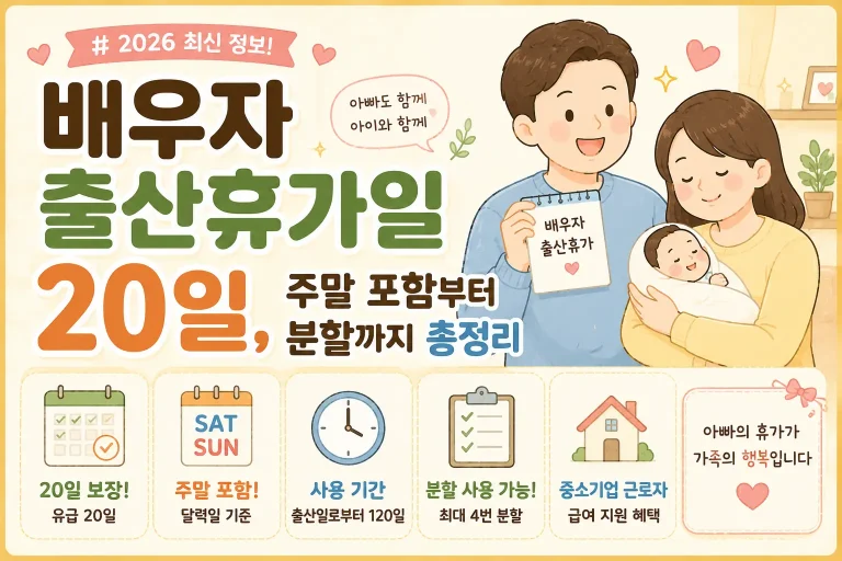 배우자 출산휴가일 20일