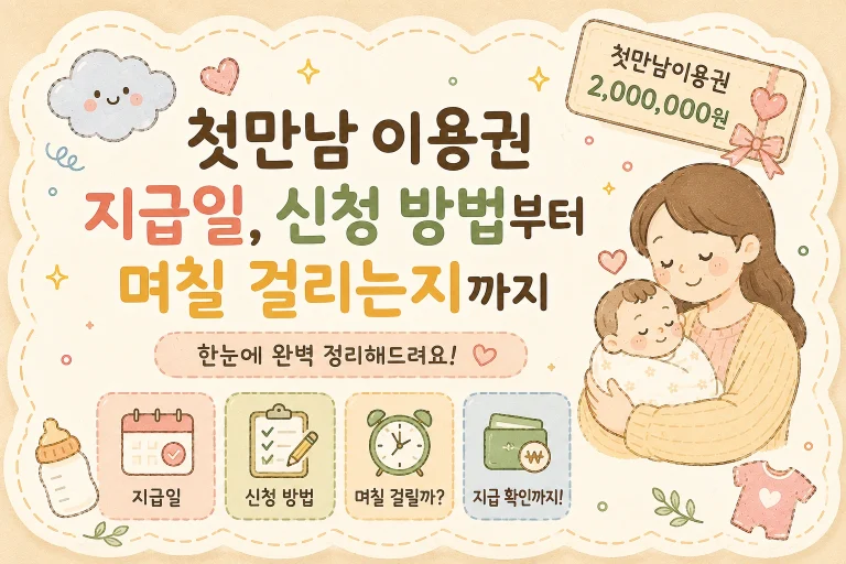첫만남 이용권 지급일